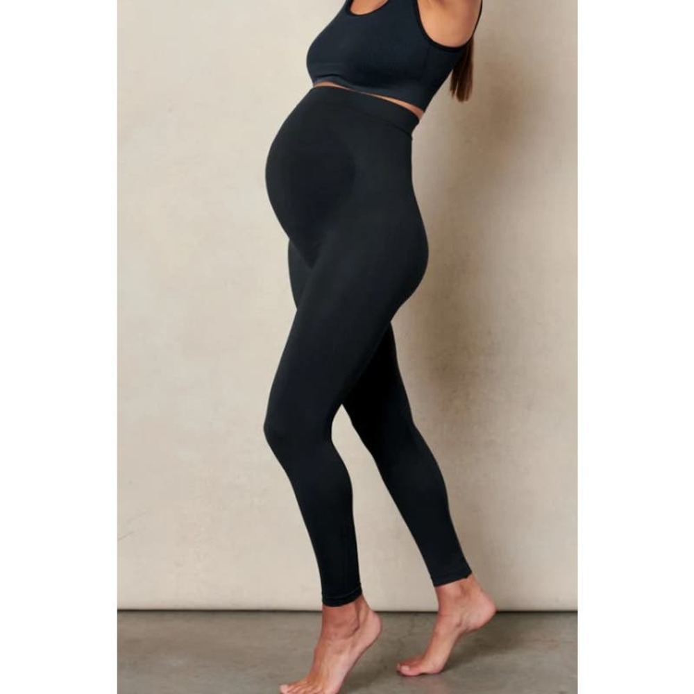 BLANQI EVERYDAY  Maternity Belly Support Leggings Black Med